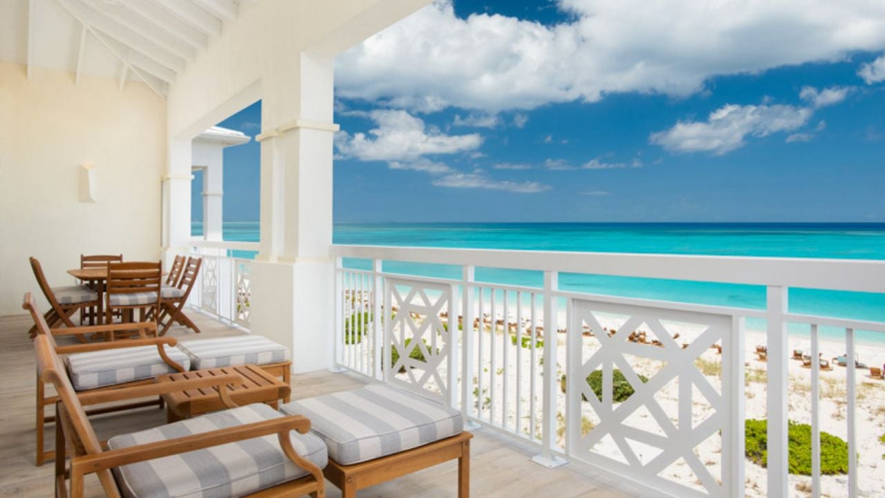 Alexandra Resort & Blue Haven Resort balcony view of beach
