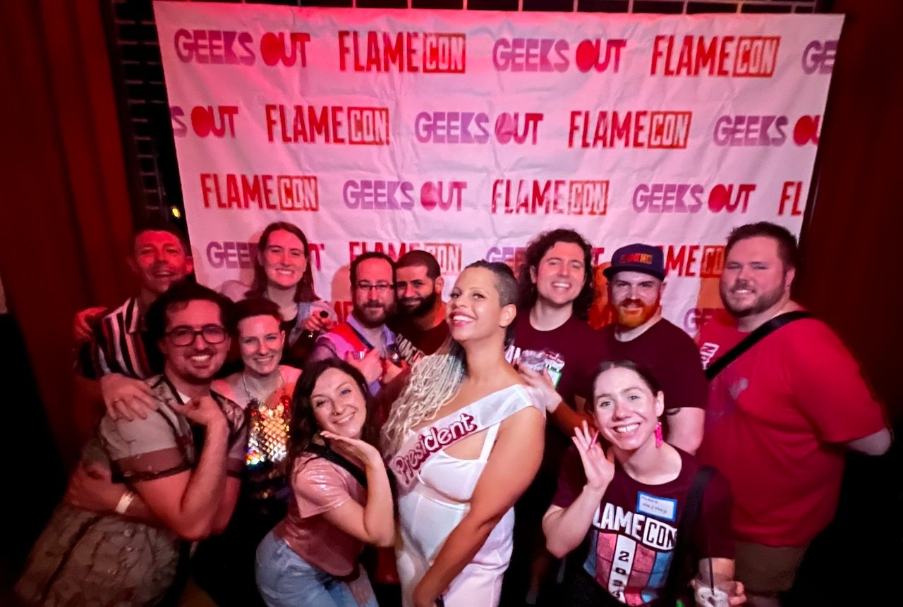 Flame Con after party organizers.