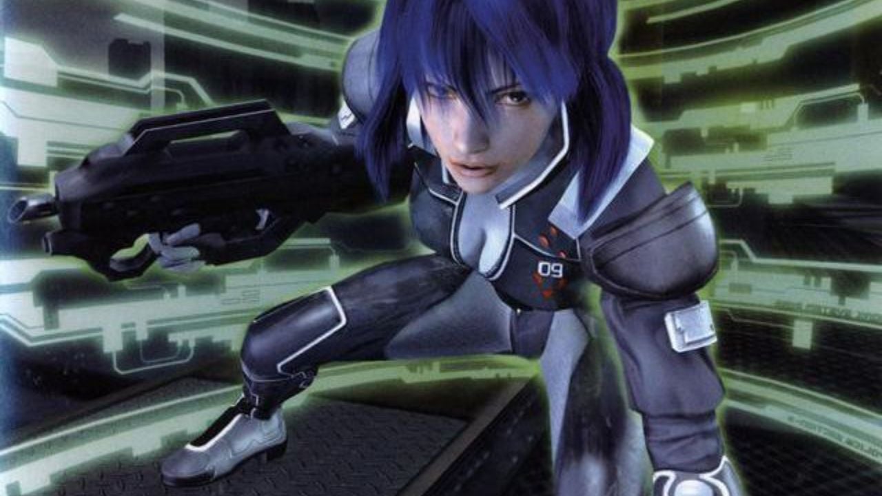 North American cover art for video game Ghost in the Shell Stand Alone Complex (2004).
