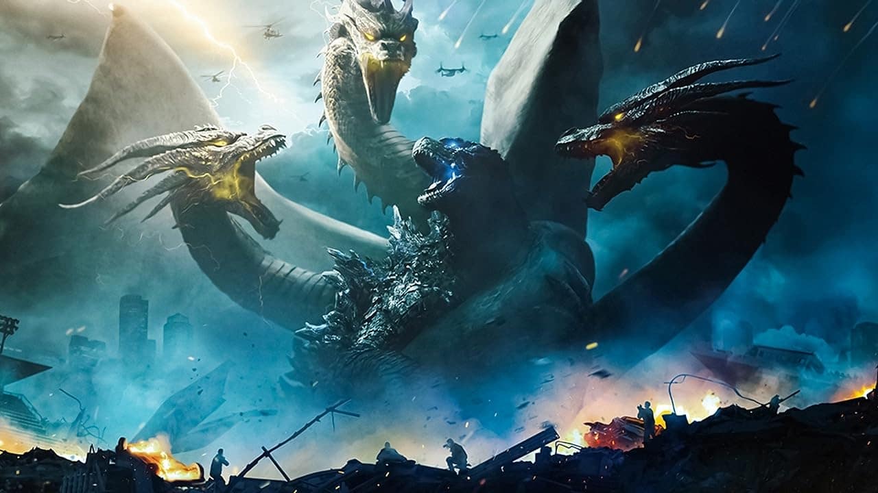 Godzilla and King Ghidorah in Godzilla: King of the Monsters (2019)