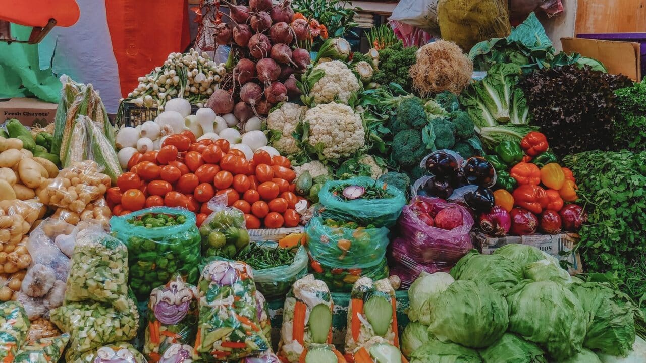 Mexican Vegetables, Vegetable stand