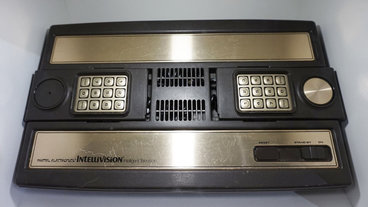 Intellivision game console in the Finnish Museum of Games, Tampere.