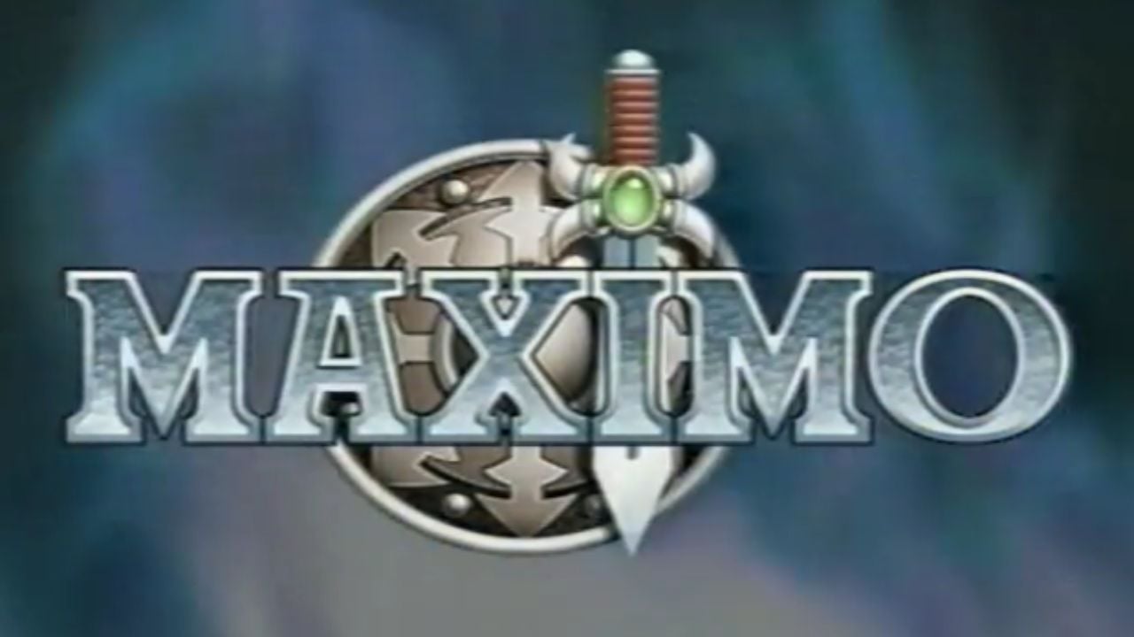 Maximo: Ghosts to Glory (2001) title screen from the original trailer. 