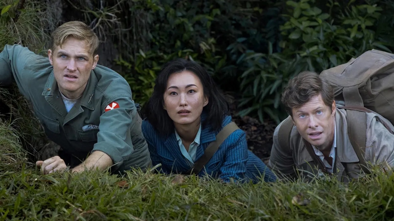 Wyatt Russell, Mari Yamamoto and Anders Lee in Monarch: Legacy of Monsters.