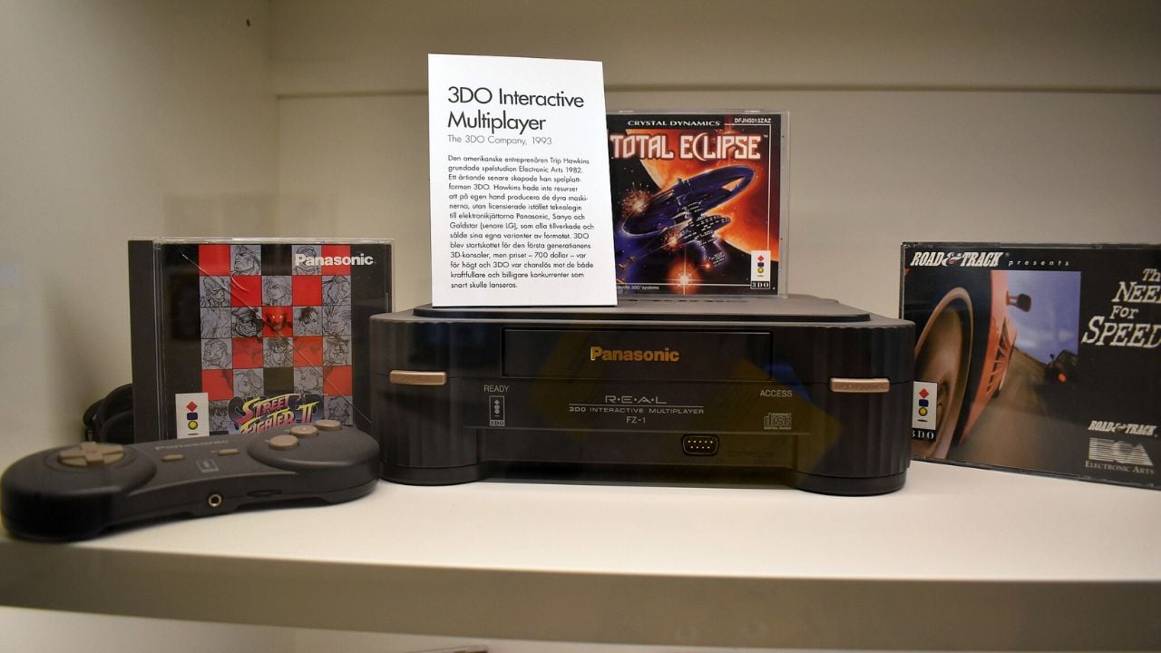 The Panasonic 3DO featured at the Videogame Museum of Stockholm, Sweden.