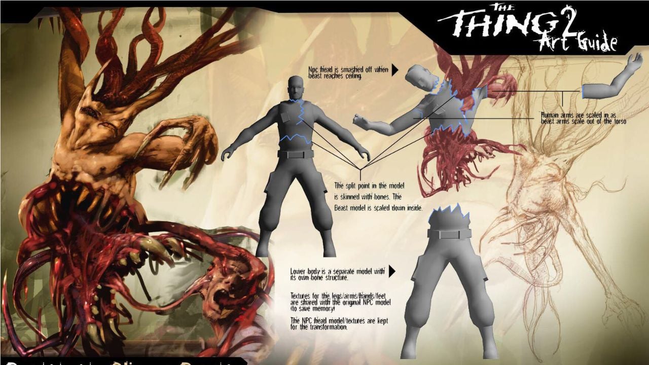 Concept art for The Thing 2