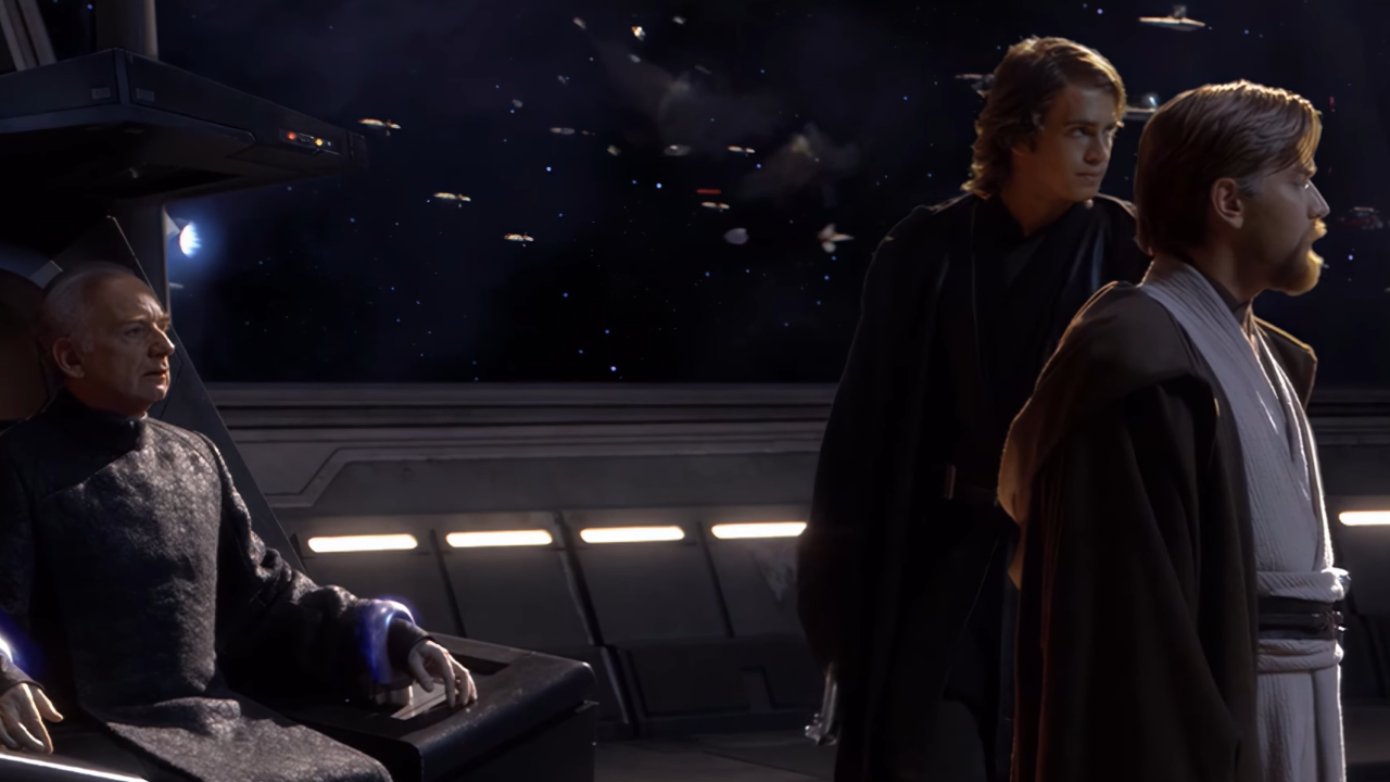 Anakin Skywalker and Obi Wan Kenobi V. Count Dooku Revenge of the Sith