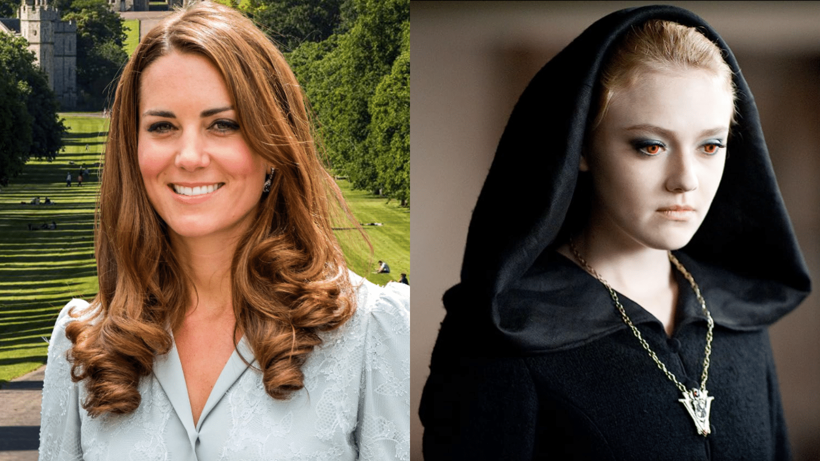 Kate Middleton and the Fanning Sisters