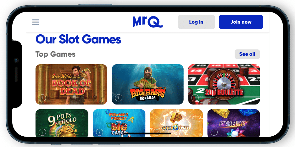 Mr Q Casino Homepage