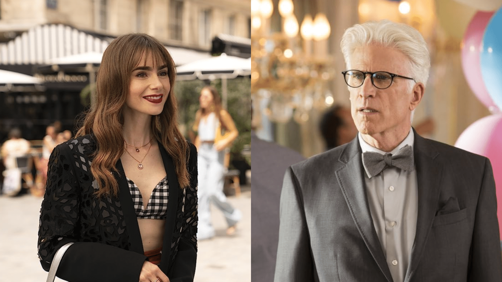 Ted Danson and Lily Collins