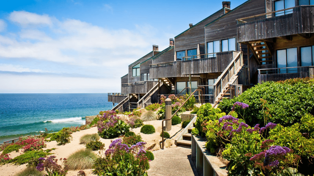 Vacation rental properties on the coast.